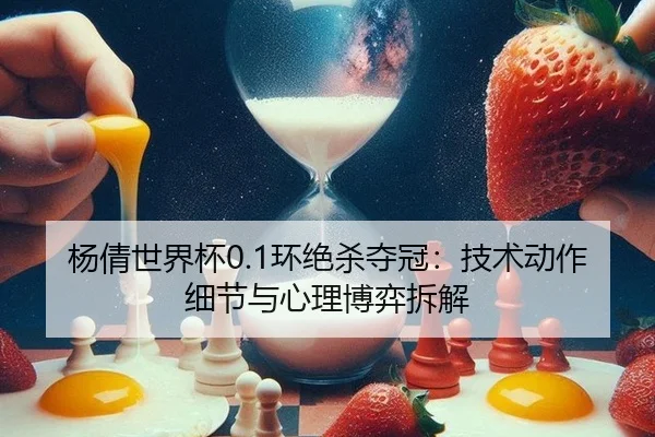 杨倩世界杯0.1环绝杀夺冠：技术动作细节与心理博弈拆解